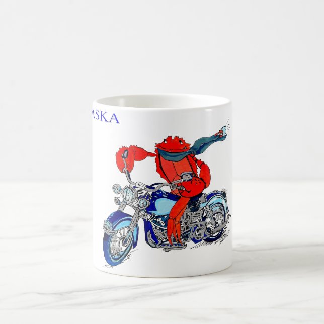 Taza De Café Motocicleta de cangrejo King Style Alaska (Centro)