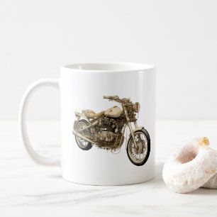 Taza De Café Motocicleta de los años 90 con poema