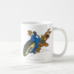 Taza De Café Motocicleta del montar a caballo de Scooby-Doo