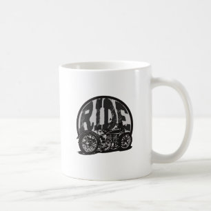 Taza De Café Motocicleta del vintage del paseo