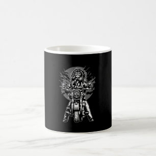 Taza De Café Motocicleta Jefe Indio