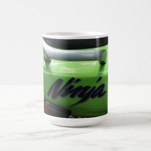 Taza De Café Motocicleta Kawasaki Green Ninja ZX-6R, bicicleta
