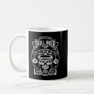 Taza De Café Motocicleta Legend Skull Biker