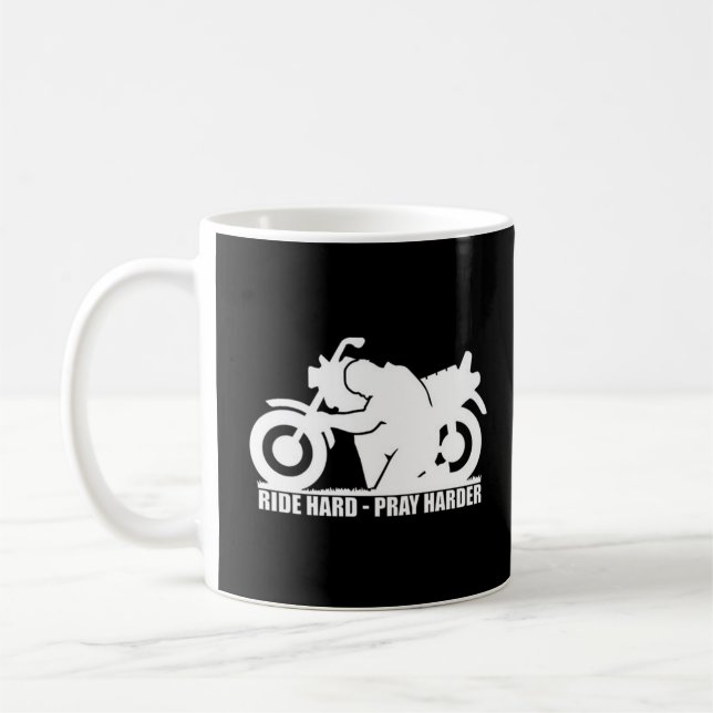 Taza De Café Motocicleta masculina dura y más dura de rozar (Izquierda)
