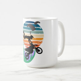 Taza De Café Motocicleta, paracaídas y al aire libre