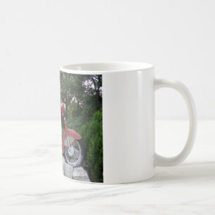 Taza De Café Motocicleta Retro Clásico Mugre Blanca