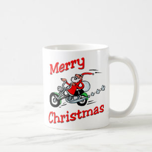 Taza De Café Motocicleta Santa