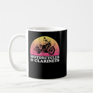 Taza De Café Motocicleta y motocicletas Clarinet y Clarinets