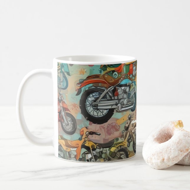 Taza De Café Motocicletas (Con donut)