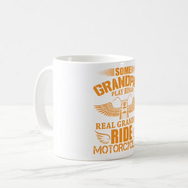 Taza De Café Motocicletas Real Grandpas (Anverso izquierdo)