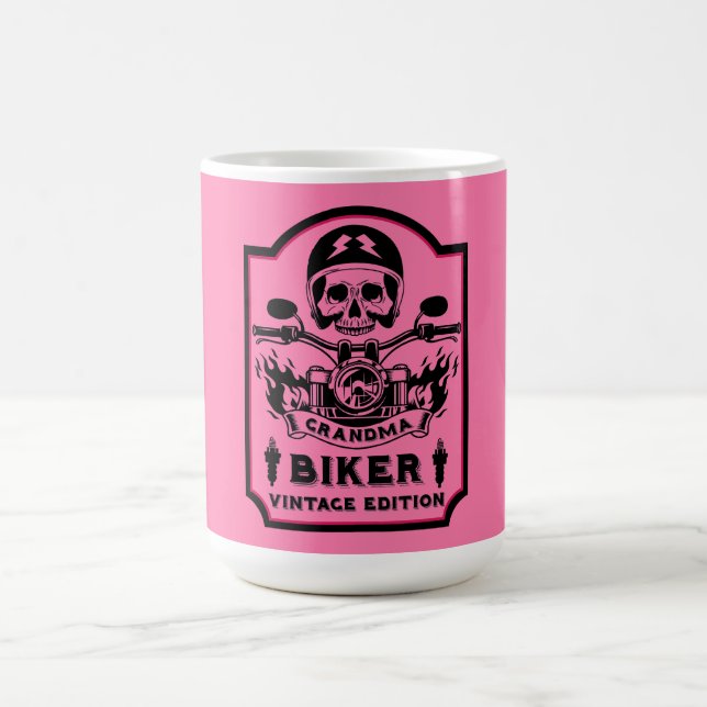 Taza De Café Motociclista Grandma (Centro)