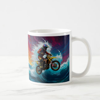 Taza De Café Motocross Rider Carreras las olas