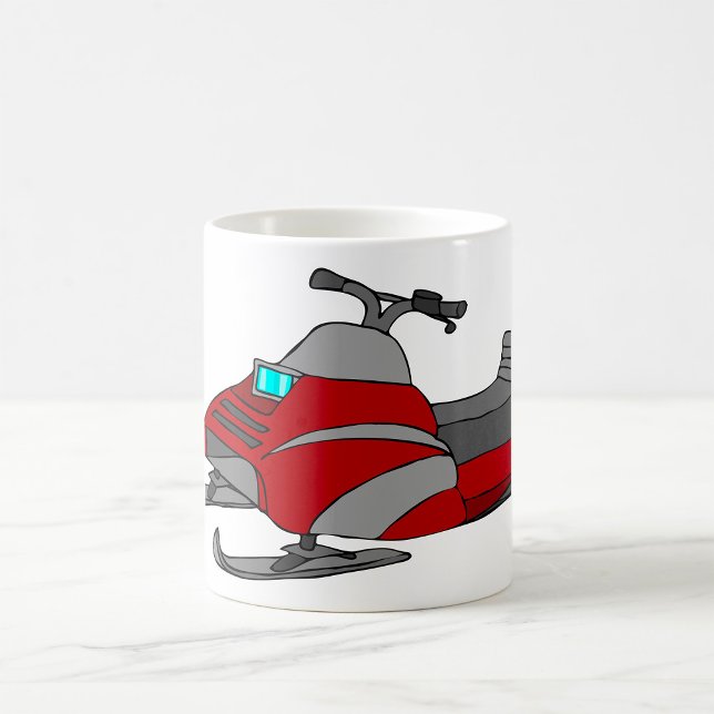 Taza De Café Motonieve Roja y Gris (Subido por el creador)