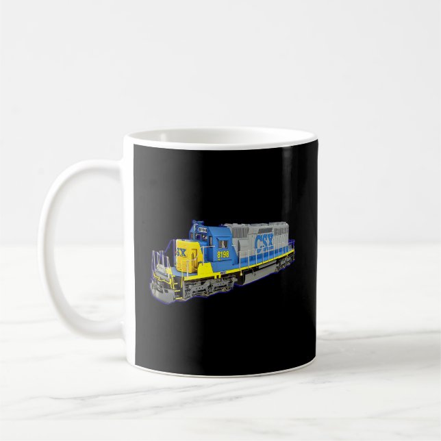 Taza De Café Motor Csx De Trenes De Carga (Izquierda)