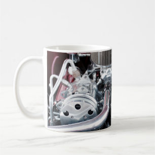 Taza De Café Motor de auto clásico