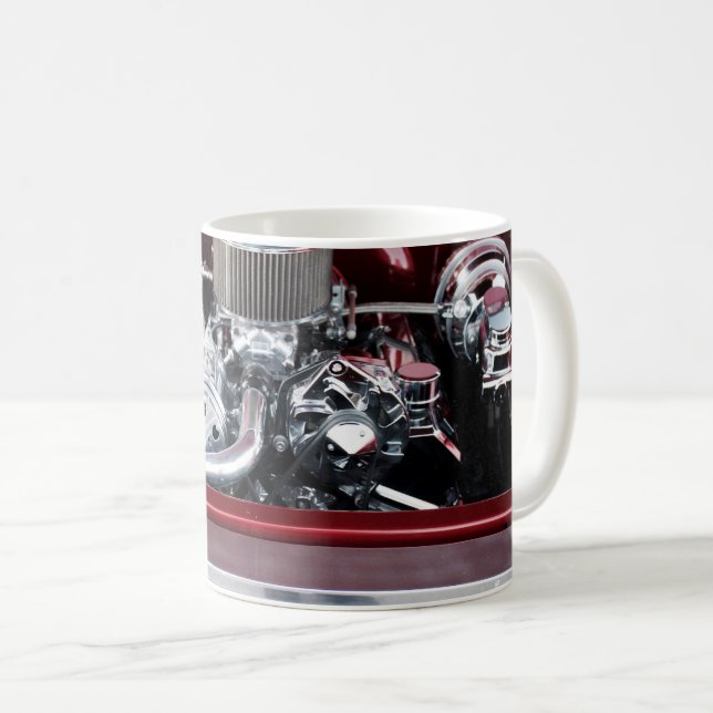 Taza De Café Motor de auto clásico (Anverso derecho)
