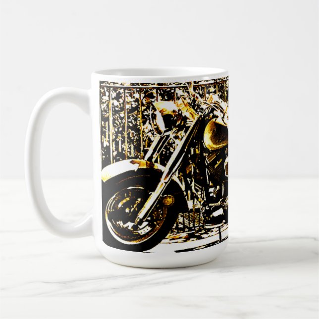 Taza De Café Motorbike in Ancient Valbonne France  (Izquierda)