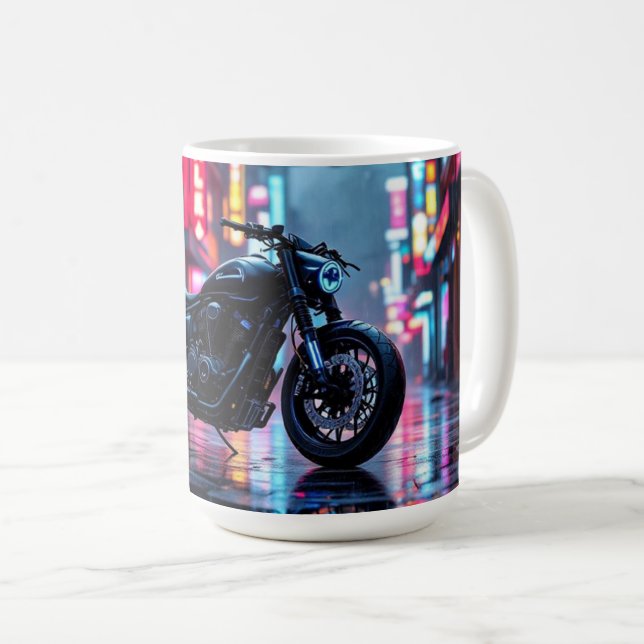 Taza De Café Motorcycle City (Anverso derecho)