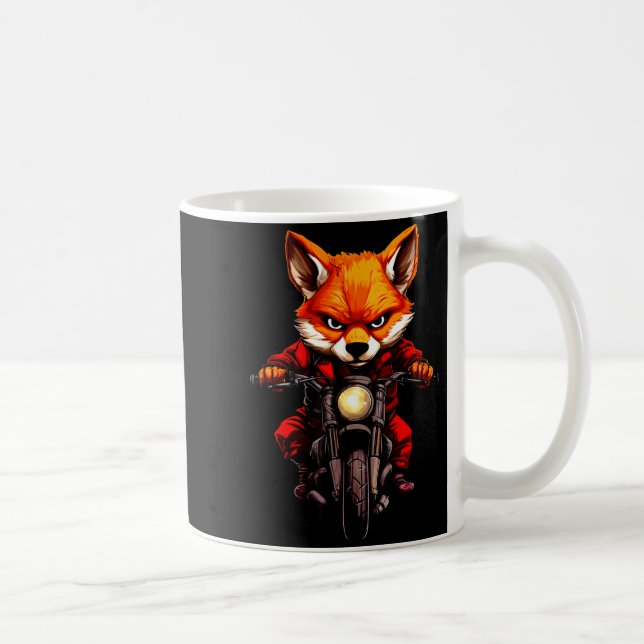 Taza De Café Motorcycle Foxes  (Derecha)