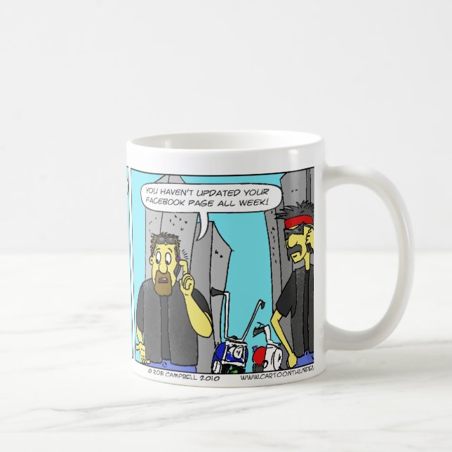 Taza De Café Motoristas atados con alambre (Derecha)