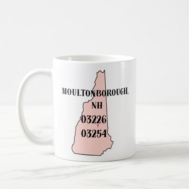 Taza De Café Moultonborough NH, Mug (Izquierda)