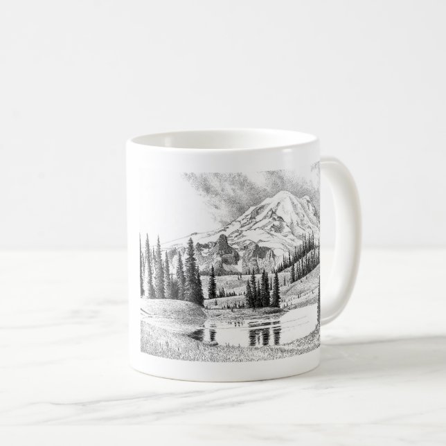 Taza De Café Mount Rainier, Washington (Anverso derecho)