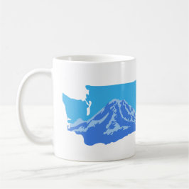 Taza De Café Mount Rainier Washington Mug - versión en color