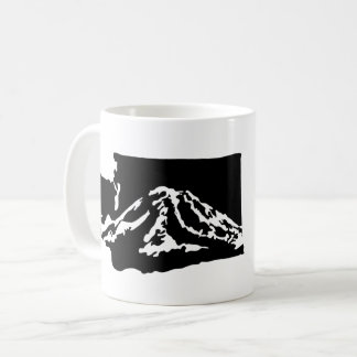 Taza De Café Mount Rainier Washington Mug - versión negra