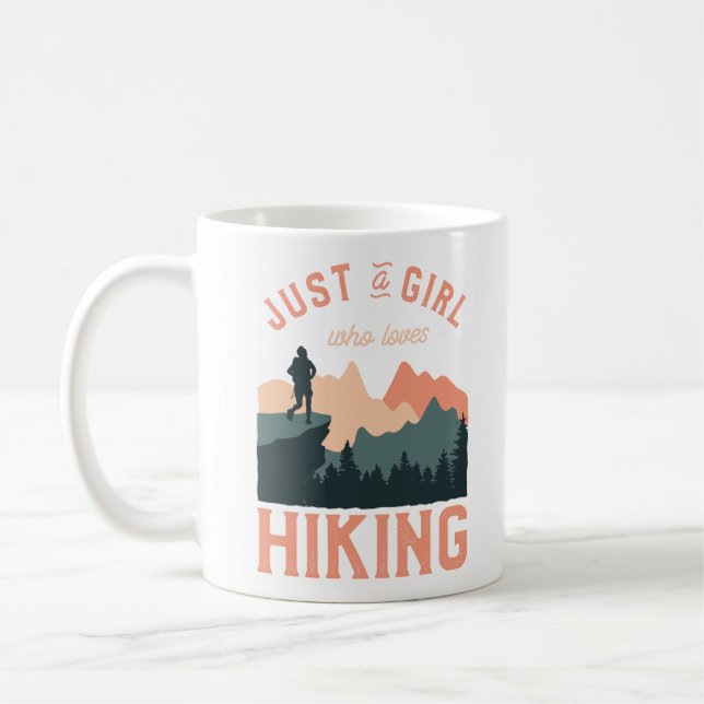 Taza De Café Mountain Sun Sólo Un Chica Al Que Le Encanta El Ca (Izquierda)