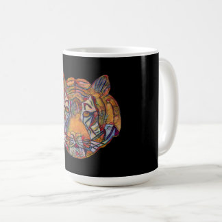 Taza De Café Mousemat de cabeza de tigres