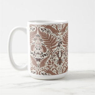 Taza De Café Mousse de Mocha, animales y plantas de bosque