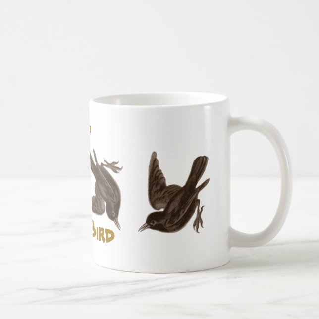 Taza De Café Mover de un tirón el pájaro (Derecha)