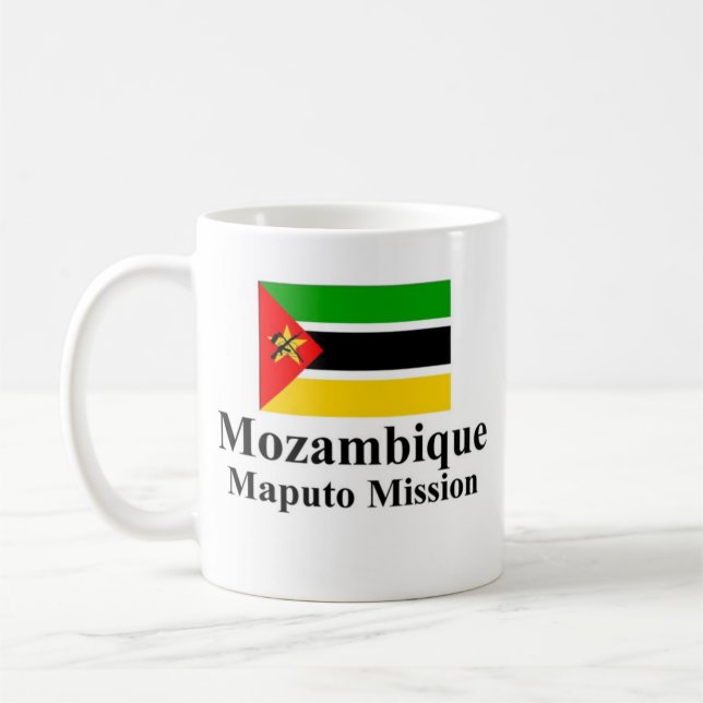 Taza De Café Mozambique Maputo Drinkware (Izquierda)
