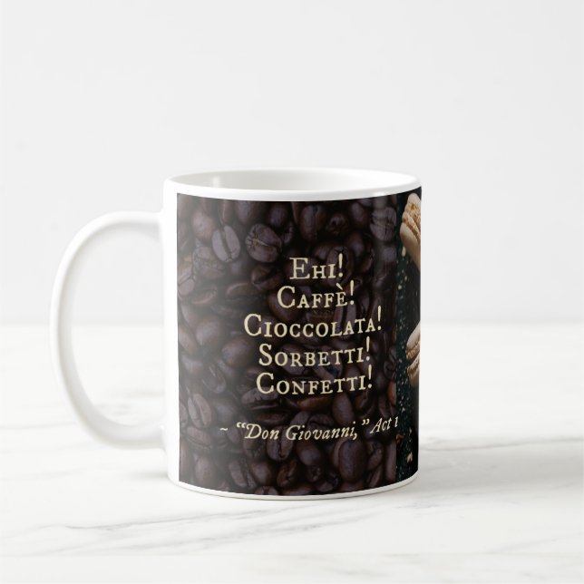 Taza De Café Mozart Don Giovanni Opera Italiana Café Mug (Izquierda)
