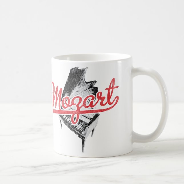 Taza De Café Mozart - músico austríaco del compositor (Derecha)