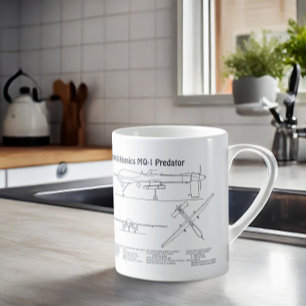Taza De Café MQ-1 Depredador UAV- Planeado de avión BD