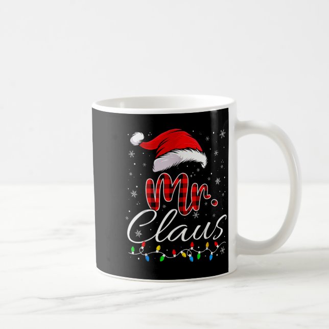 Taza De Café Mr And Mrs Claus Couples Matching Christmas Pajama (Derecha)