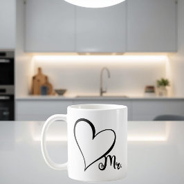 Taza De Café Mr. Black Heart Mug