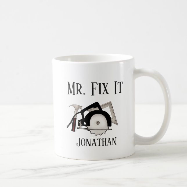 Taza De Café Mr. Fix It Tools (Derecha)
