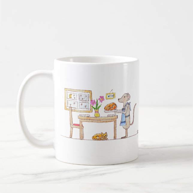Taza De Café Mr Hiddle Cooks Turkey Season Greetings Card (Izquierda)