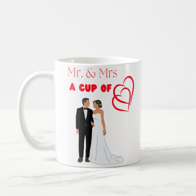 Taza De Café 'Mr & Mrs A Cup Of Love' (Izquierda)
