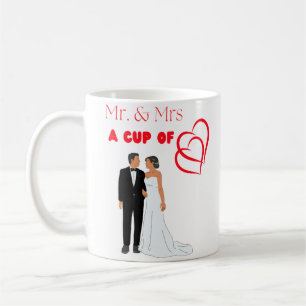 Taza De Café 'Mr & Mrs A Cup Of Love'