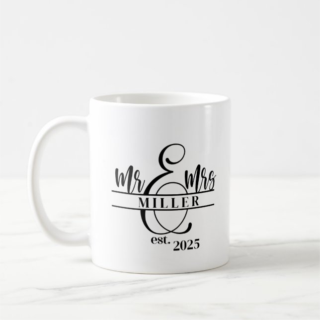Taza De Café Mr. & Mrs. Coffee Mug (Izquierda)