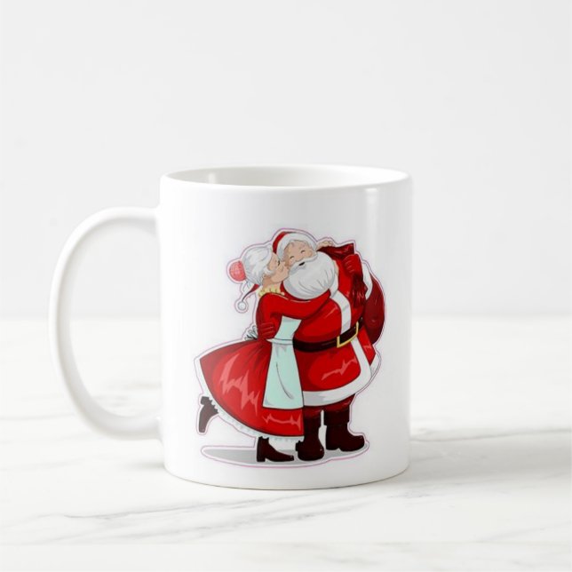 Taza De Café mr y mrs claus (Izquierda)