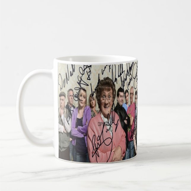 Taza De Café mrs browns boys (chicos de mrs) firmaron (Izquierda)