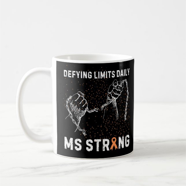 Taza De Café MS Strong: Conciencia de la esclerosis múltiple (Izquierda)