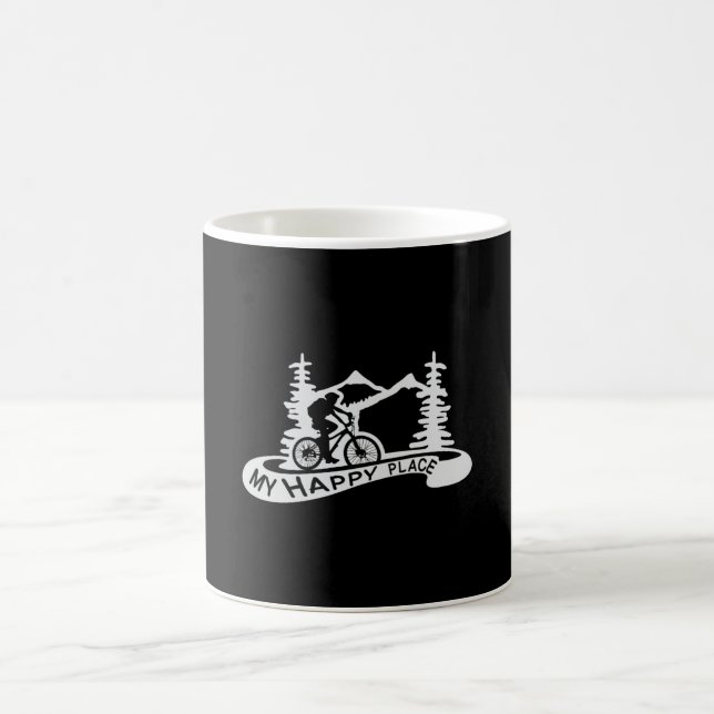Taza De Café MTB Regalo de bicicleta de montaña para bicicleta  (Centro)