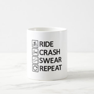 Taza De Café MTB Regalo de repetición de ciclismo de montaña