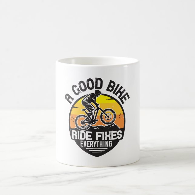 Taza De Café MTB - Ride arregla todo (Centro)