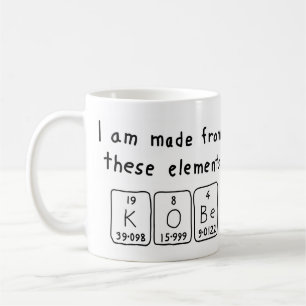Taza De Café Muang de nombre de tabla periódica de Kobe